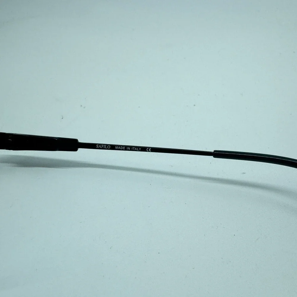 Safilo Elasta 7199T Black 0003‎ Semi Rim Titanium Eyeglasses 54-19-140 H10317